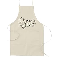 Please Romaine Calm Lettuce Pun Funny Parody Cooking Baking Kitchen Apron