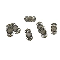 Price per 20 Pieces Antique Bronze Jewelry Making Charms Findings Supplies M3IT8 Ergun Cabochon Setting 8MM Craft Ancient Repair Lots DIY Pendant Vintage