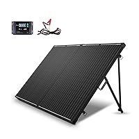 Renogy 200 Watt 12 Volt Portable Solar Panel with Waterproof 20A Charger Controller, Foldable 100W Solar Panel Suitcase with Adjustable Kickstand, Solar Charger for Power Station RV Camping Off Grid