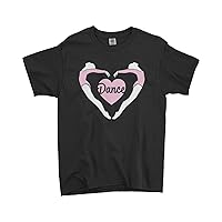 Threadrock Big Girls' Dance Heart Love Youth T-Shirt