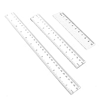 10Pack 12 Inches(30cm) Rulers Suitable for Student School and Office Drawing Measuring Tools