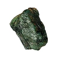 Rare Green Emerald Healing Crystal 37.50 Ct Natural Raw Lapidary Cabbing Rough Emerald Schorl Gem