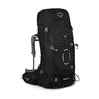 Osprey Ariel 65L Women's Backpacking Backpack, Black, WXS/S, Extended Fit