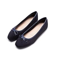 Women's Round Toe Ballet Flats Comfortable Bow Dressy Flats Shoes for Women
