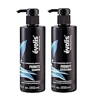 évolis PROMOTE Shampoo & Conditioner - Promote Hair Growth - Sulfate Free & Color Safe - For Dry, Damaged Hair - Hair Growth Stimulating Shampoo and Strengthening Conditioner (8.5 fl oz Each)