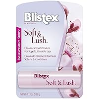 Blistex Soft & Lush Lip Protectant, 0.13 Ounce Tube – Softens & Conditions, Creamy Smooth Texture, Hydrating Lip Balm, Daily Lip Hydration,