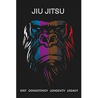 Jiu-Jitsu Notebook: Daily BJJ Training Journal with Goal Setting, Mind-mapping and Technique Drill Log