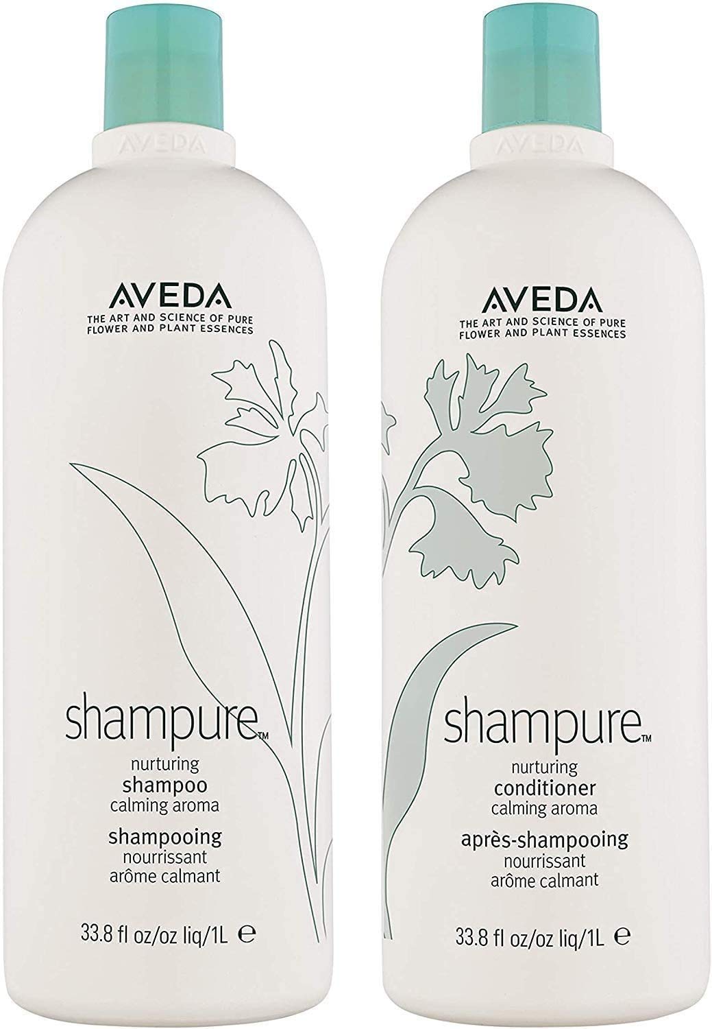 Aveda Shampure Shampoo & Conditioner Liter Duo (33.8 oz each)