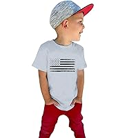 Independence Day Toddler Boys T Shirt Shirts Summer Costume Tunic Tops Striped Tees Blouse Crewneck Tees