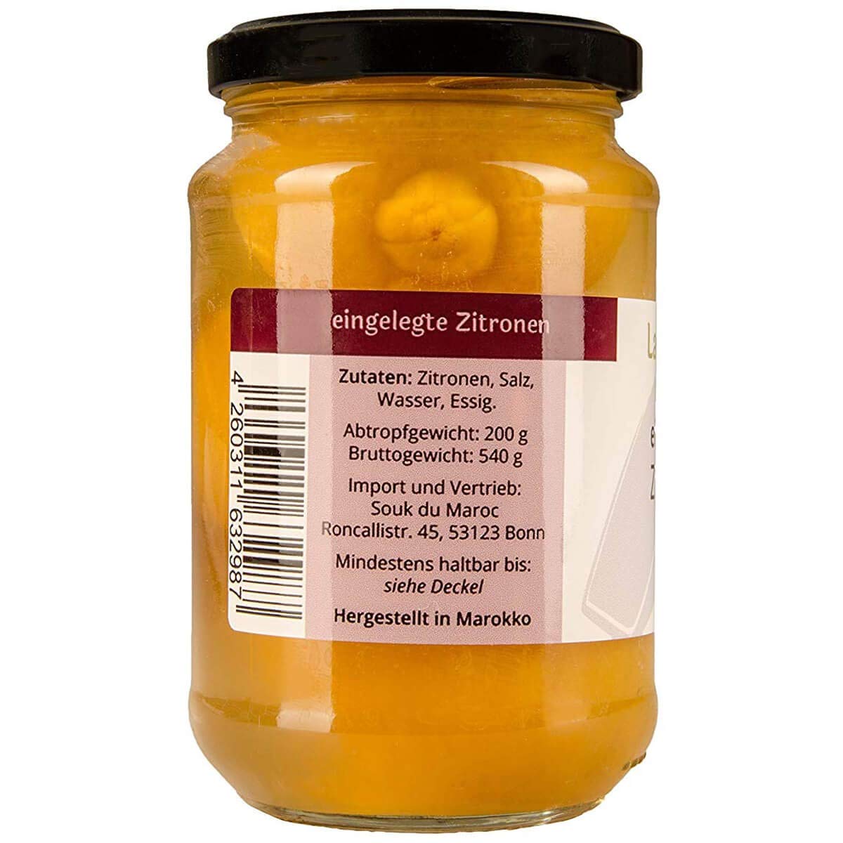 Mua Marokkanische eingelegte Salzzitronen Zitronen 200g Glas von La ...