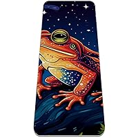 Vintage Easter Cross Yoga Mat with Carry Bag for Women Men,TPE Non Slip Workout Mat for Home,1/4 Inch Extra Thick Eco Friendly Fitness Exercise Mat for Yoga Pilates and Floor, 72x24in