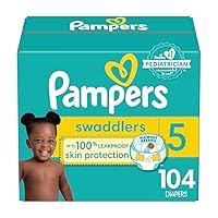 Swaddlers Diapers - Size 5, 104 Count, Ultra Soft Disposable Baby Diapers