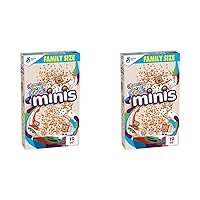 Cinnamon Toast Crunch Minis Breakfast Cereal, Family Size, 19.8 OZ (Pack of 2)