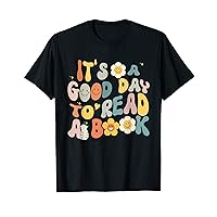 Groovy Funny Library Reading It's Good Day To Read Book T-Shirt