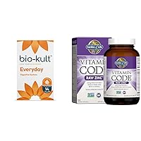 Bio-Kult Everyday Probiotics -14 Strains, Probiotic Supplement, Probiotics for Adults & Garden of Life Zinc Supplements 30mg High Potency Raw Zinc and Vitamin C Multimineral Supplement