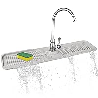 VENMATE SKitchen Sink Splash Guard, Silicone Faucet Handle Drip Catcher Tray Fits The Faucet Tube Within 2.5
