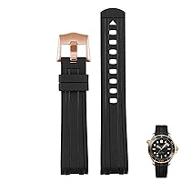 For Omega Seamaster 300 universe 007 Curved End Fluorous Rubber silicone watchband 20mm 22mm Watch Soft strap Men Replacement