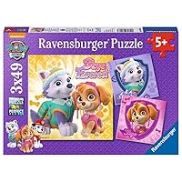 Ravensburger 8008 Paw Patrol Skye & Everest Jigsaw Puzzles - 3 x 49 Pieces