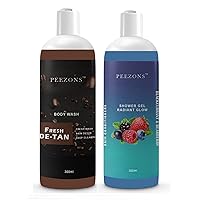 Combo Of Fresh De-Tan Body Wash And Radiant Glow Shower Gel For Soft And Smooth Skin (300 ML) - PZ-37