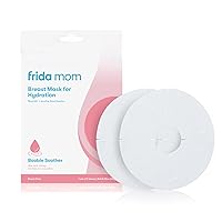 Frida Mom Hydration Packets for Breasts, Hydrate Nipples with Breast Mask Made with Aloe Vera, Honey, Tea Tree Oil, & Cucumber, 2 Sheet Masks