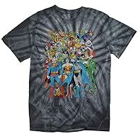 Popfunk Classic Justice League Superman Batman T Shirt & Stickers