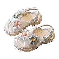 Kids Shoes Toddler Trendy Slippers Baby Sandals Prewalkers Shoes Kids Girls Wedding Birthday Anti-slip Adjustable Slippers Shoes