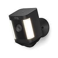 Ring Spotlight Cam Plus, Battery | Two-Way Talk, Color Night Vision, and Security Siren (2022 release) - Black