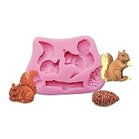 Tree Squirrel For Silicone Mold Fondant Cake Chocolate Cupcake Decoration T Cookie Molds For Baking Shortbread