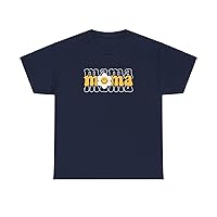 Womens Mama Shirt Fashion Graphic Tee Shirts Summer Tops Short Half Sleeves (US, Alpha, X-Large, Regular, Long, Navy)