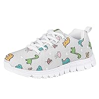 Boys Girls Running Tennis Shoes Lightweight Kids Sneakers Breathable Mesh Sports Shoes for Little Kid/Big Kid