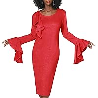 Knit Dress 80016 (18, RED)
