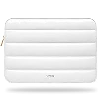Vandel - The Original Puffy Laptop Sleeve 13-14 Inch Laptop Sleeve. White Laptop Sleeve for Women. Carrying Case Laptop Cover MacBook Pro 14 Inch Sleeve, MacBook Air Sleeve 13 Inch, iPad Pro 12.9