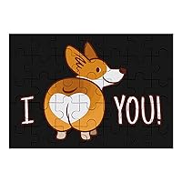 I Love You Corgi Dog Wooden Puzzles Adult Educational Picture Puzzle Creative Gifts Home Decoration