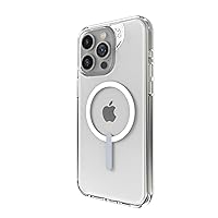 ZAGG Crystal Palace Snap iPhone 15 Pro Max Clear Phone Case - Drop Protection (13ft/4m), Durable Graphene, Anti-Yellowing, and Scratch-Resistant MagSafe Phone Case
