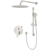 Slide Bar Shower System, Shower Faucet Set Complete with High Pressure 8
