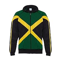 Authentic Jamaican Long Sleeved Children's Zip-Up Jacket - Unisex (Black, Green and Yellow)