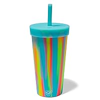 Silipint: Silicone 22oz Straw Tumbler: Sugar Rush - Unbreakable Cup, Flexible, Hot/Cold, Airtight Lid, Sustainable, Seasonal Color