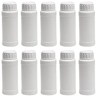 Bettomshin 10Pcs 100ml PE Plastic(Food Grade) Bottles, Wide Mouth Lab Reagent Bottle Liquid/Solid Sample Seal Sample Storage Container Chemical Bottle White