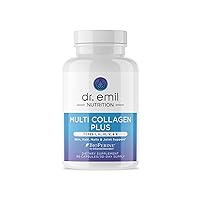 DR EMIL NUTRITION Multi Collagen Pills - Collagen Supplements to Support Hair, Skin, Nails, & Joints - Hydrolyzed Collagen Supplements for Women with Types I, II, III, V & X - 90 Capsules