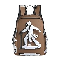 karate men print Lightweight Laptop Backpack Travel Daypack Bookbag for Women Men for Travel Work