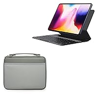 BoxWave Case Compatible with Chuwi HiPad Pro - Hard Shell Briefcase, Slim Messenger Bag Briefcase Cover Side Pockets - Pewter
