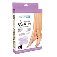10-Minute Paraffin Foot Treatment, Spa and Home Treatment Booties, Relaxing Lavender, One-Pair