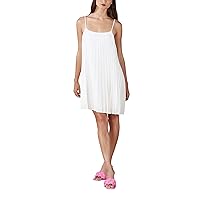 BCBGeneration Women's Flare Pleated Spaghetti Strap Tie Back Mini Dress