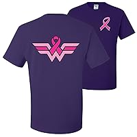 Wonder Woman Breast Cancer Awareness Front&Back T-Shirts