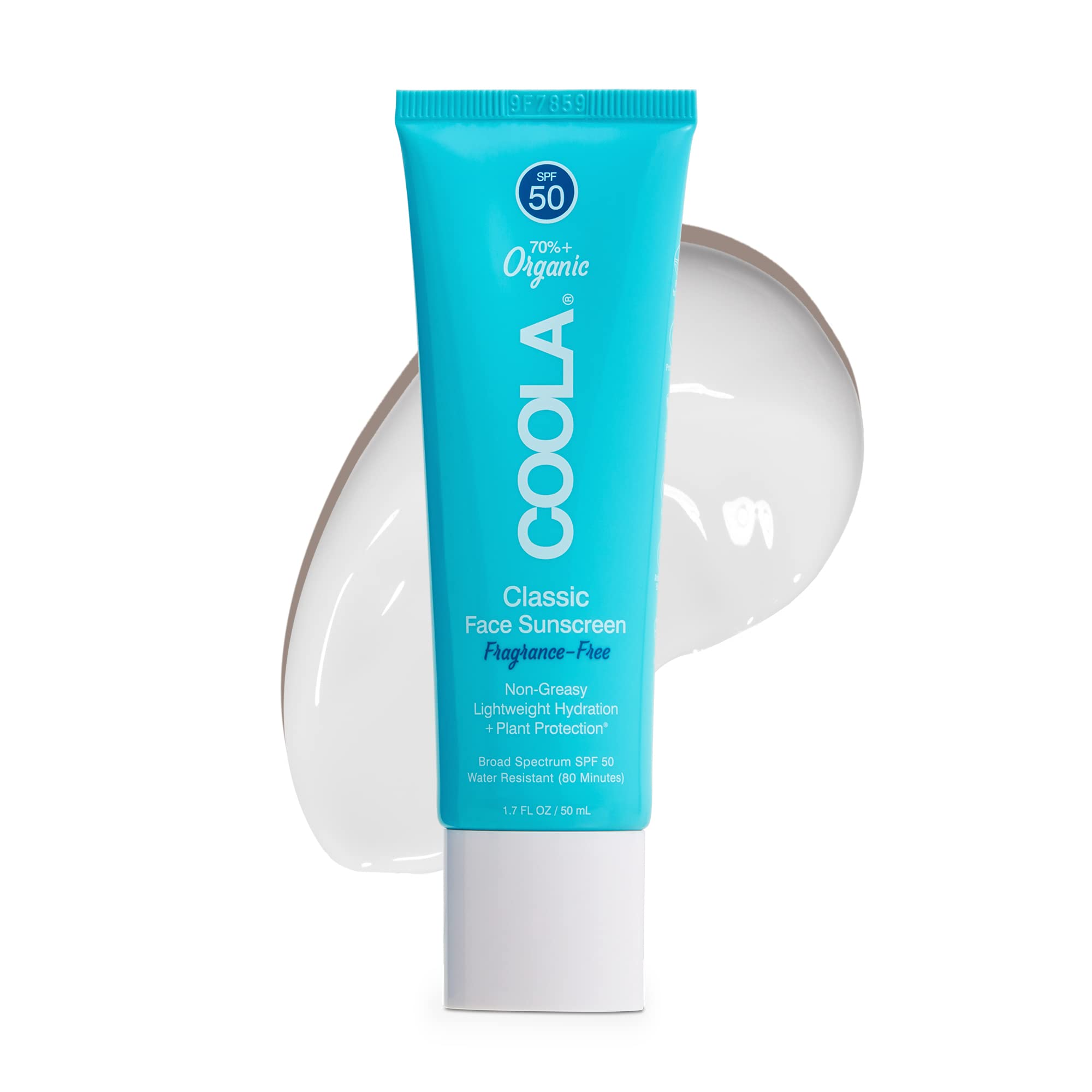Coola COOLA Organic Face Sunscreen SPF 50 Sunblock Lotion, Dermatologist Tested Skin Care for Daily Protection, Vegan and Gluten Free