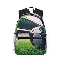 Soccer Ball Print Backpack Lightweight,Durable & Stylish Travel Bags, Sports Bags, Men Women Bags