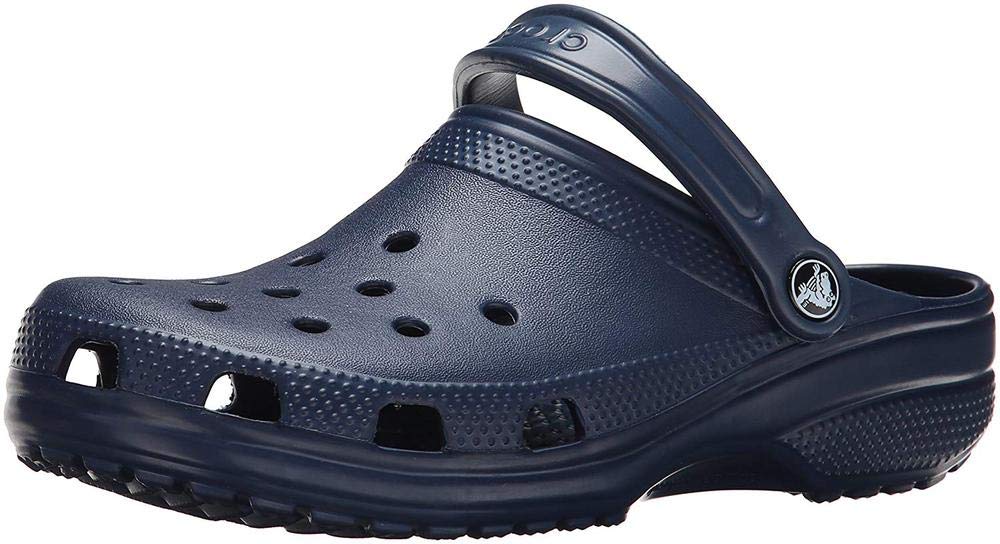 Crocs Classic Navy Blue Comfort Durable Practical Clogs Sandals,9 M US / 11 W,Navy