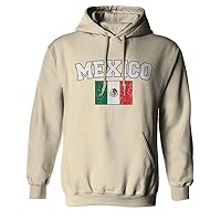 VICES AND VIRTUES Mexico Flag Mexican Eagle Coat of Arms Bandera Mexicana Hoodie