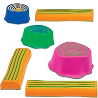 Step-a-Trail - 6 Piece Backyard Obstacle Course for Kids - Indoor and Outdoor - Build Coordination and Confidence - Physical and Sensory Play