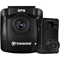 Transcend 64GB DrivePro 620 1440P 2K QHD 60fps Dual Dashcam with GPS, WiFi and Dual Mounts TS-DP620A-64G